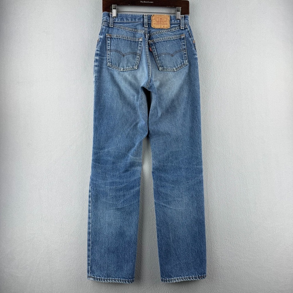 Vintage Levis Jeans Womens 33x36 (Fits 29x31) 501 High Rise Straight 80s USA - Picture 5 of 16